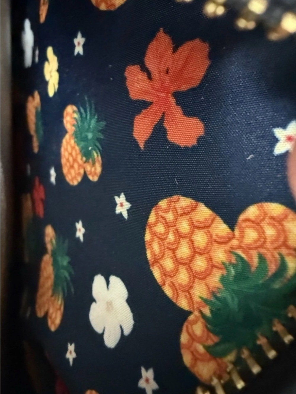 NEW Loungefly Aloha Mickey Convertible Backpack Tropical Sequin Ears Pineapples - Picture 9 of 10